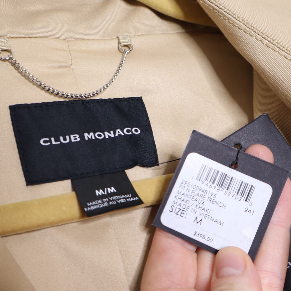 Club Monaco Beige Trench Coat - Picture 9 of 15